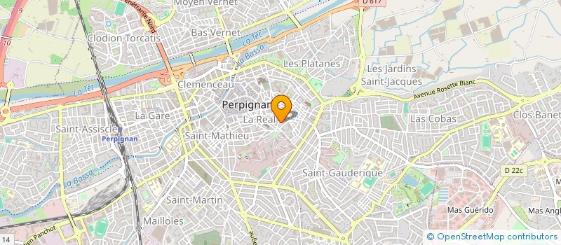 localisation de l'entreprise COMITE DEPARTEMENTAL DE TIR A L'ARC 66  PERPIGNAN