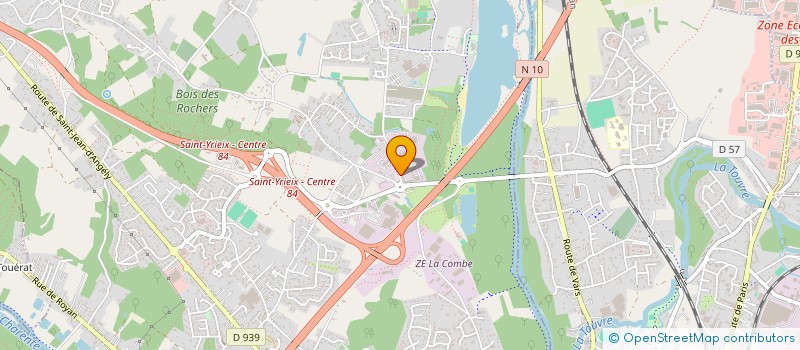 localisation de l'entreprise COMITE DEPARTEMENTAL DE TIR CHARENTE  SAINT-YRIEIX-SUR-CHARENTE