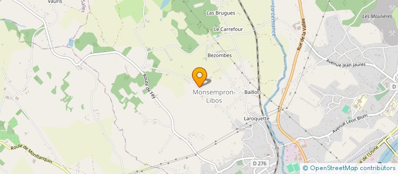 localisation de l'entreprise COMITE DEPARTEMENTAL DE TIR DE LOT ET GARONNE  AIGUILLON