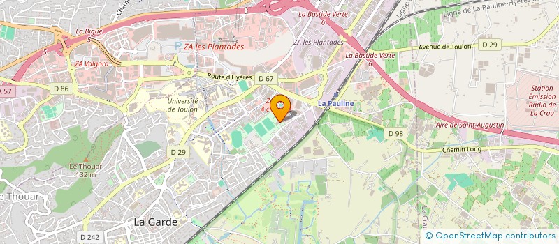 localisation de l'entreprise COMITE DEPARTEMENTAL DE TIR DU VAR à LA GARDE