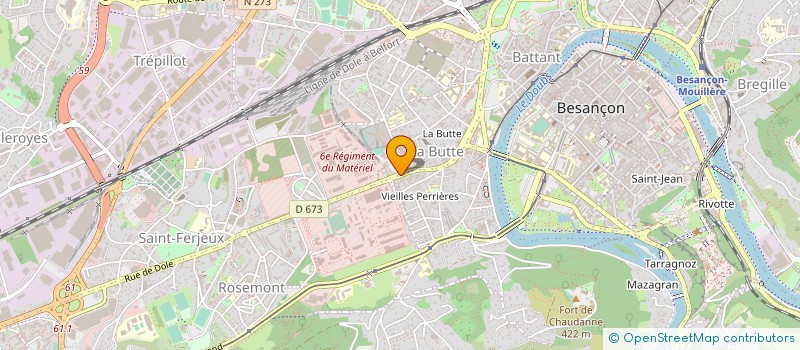 localisation de l'entreprise COMITE DEPARTEMENTAL DE TOURISME EQUESTRE DU DOUBS à BESANCON