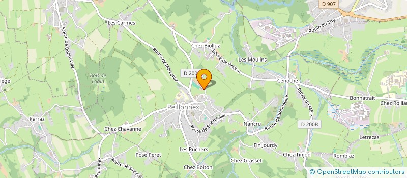 localisation de l'entreprise COMITE DEPARTEMENTAL DE TOURISME EQUESTRE ET D'EQUITATION DE LOISIRS  PEILLONNEX