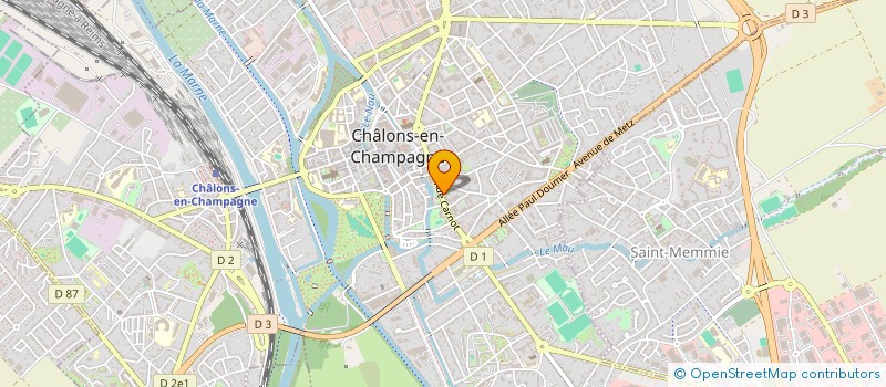 localisation de l'entreprise COMITE DEPARTEMENTAL DE TOURISME MARNE  CHALONS-EN-CHAMPAGNE