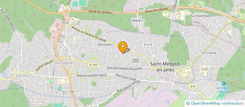 localisation de l'entreprise COMITE DEPARTEMENTAL DE TRIATHLON DE LA GIRONDE  SALLES