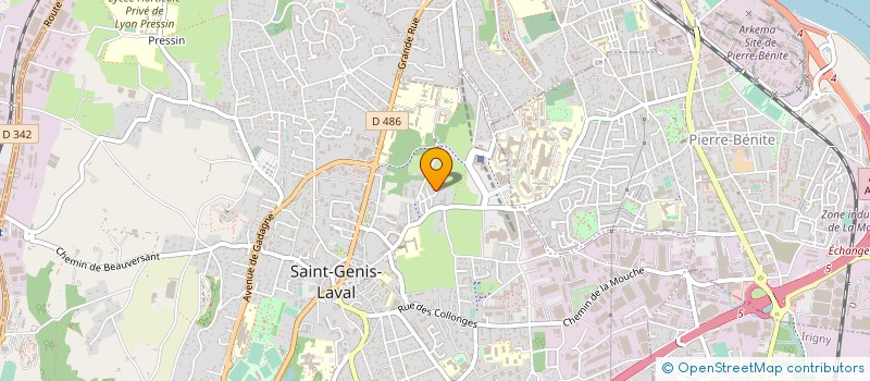 localisation de l'entreprise COMITE DEPARTEMENTAL DE TRIATHLON RHONE-LYON METROPOLE à SAINT-GENIS-LAVAL