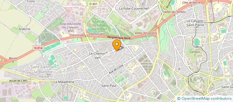 localisation de l'entreprise COMITE DEPARTEMENTAL DE TWIRLING BATON à CAEN