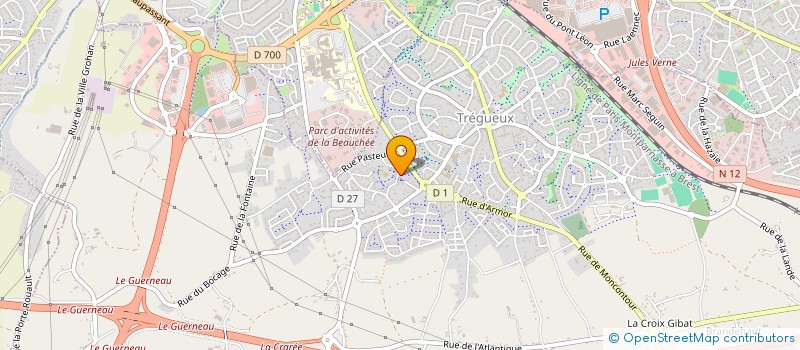localisation de l'entreprise COMITE DEPARTEMENTAL DE TWIRLING BATON à TREGUEUX