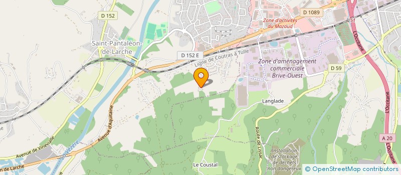 localisation de l'entreprise COMITE DEPARTEMENTAL DE VOILE DE LA CORREZE  SAINT-PANTALEON-DE-LARCHE