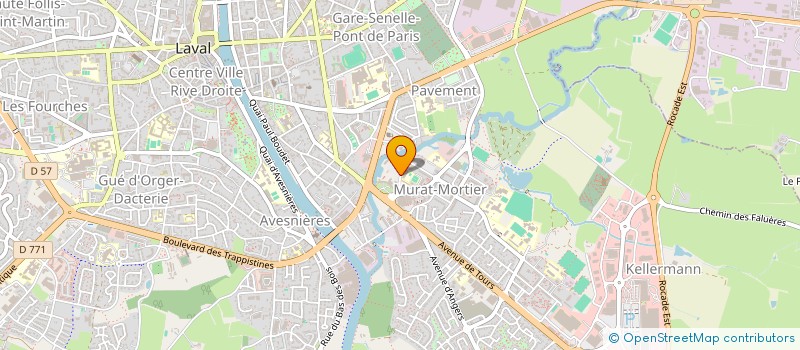 localisation de l'entreprise COMITE DEPARTEMENTAL DE VOILE DE LA MAYENNE à LAVAL
