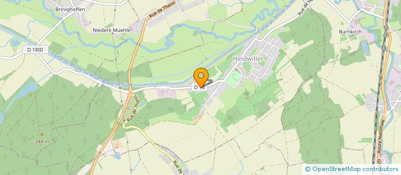 localisation de l'entreprise COMITE DEPARTEMENTAL DE VOILE DU HAUT RHIN  WERENTZHOUSE