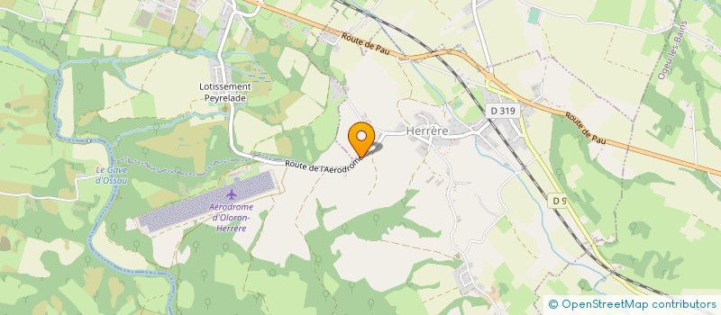 localisation de l'entreprise COMITE DEPARTEMENTAL DE VOL A VOILE DES PYRENEES ATLANTIQUES  HERRERE