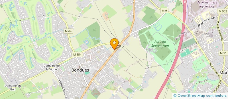 localisation de l'entreprise COMITE DEPARTEMENTAL DE VOL EN PLANEUR DU NORD  BONDUES