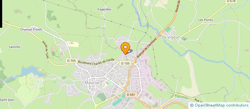 localisation de l'entreprise COMITE DEPARTEMENTAL DE VOL LIBRE à LE VIGEAN