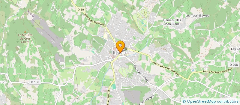 localisation de l'entreprise COMITE DEPARTEMENTAL DE VOL LIBRE DE VAUCLUSE  BEDOIN