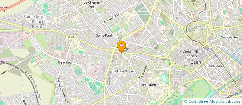 localisation de l'entreprise COMITE DEPARTEMENTAL DE VOL LIBRE DU CALVADOS à CAEN