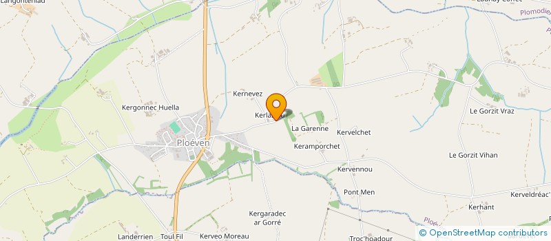 localisation de l'entreprise COMITE DEPARTEMENTAL DE VOL LIBRE DU FINISTERE  LOPERHET