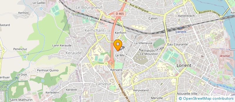 localisation de l'entreprise COMITE DEPARTEMENTAL DE VOL LIBRE DU MORBIHAN  LORIENT