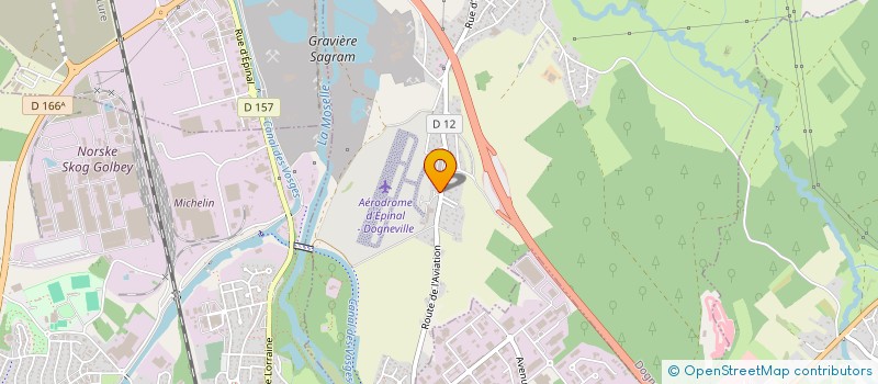 localisation de l'entreprise COMITE DEPARTEMENTAL DE VOLE A VOILE DES VOSGES  DOGNEVILLE