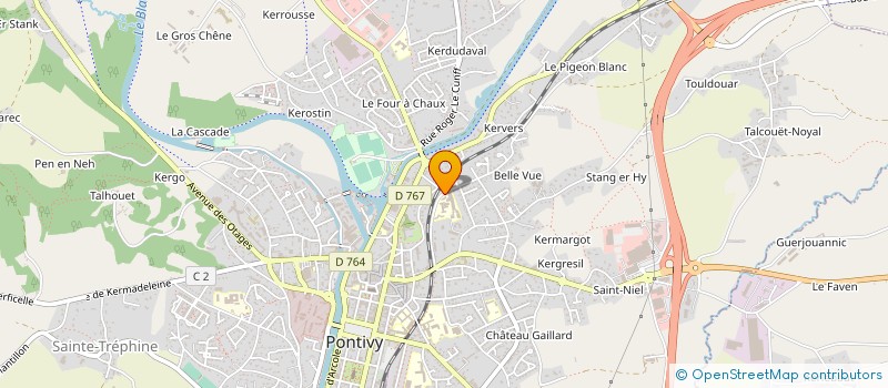 localisation de l'entreprise COMITE DEPARTEMENTAL DE VOLLEY BALL  PONTIVY