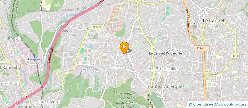 localisation de l'entreprise COMITE DEPARTEMENTAL DES ALPES MARITIMES F.F.S.T.B. à LE CANNET