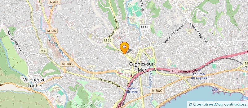 localisation de l'entreprise COMITE DEPARTEMENTAL DES AM JEU D ECHECS à CAGNES-SUR-MER