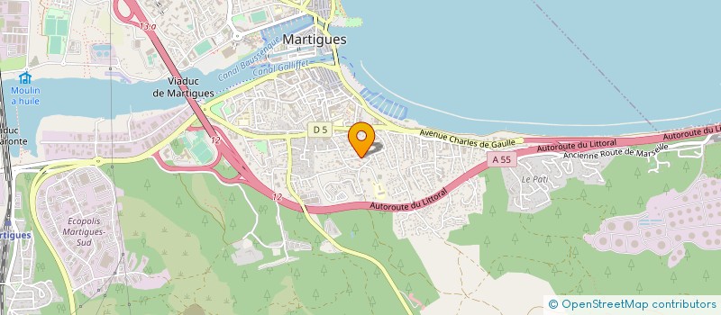 localisation de l'entreprise COMITE DEPARTEMENTAL DES BOUCHES DU RHONE DE K1 C13 DE K1 RULES  MARTIGUES