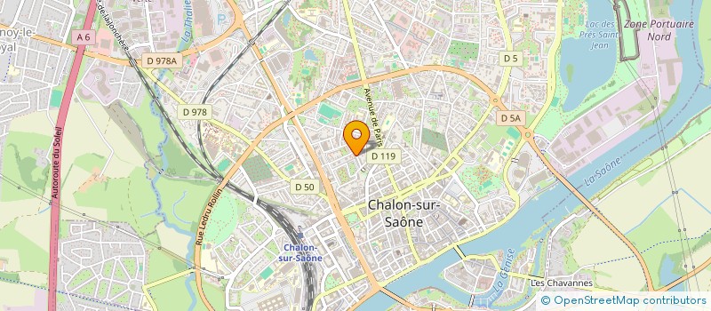 localisation de l'entreprise COMITE DEPARTEMENTAL DES CLUBS D'ECHECS DE SAONE-ET-LOIRE à CHALON-SUR-SAONE