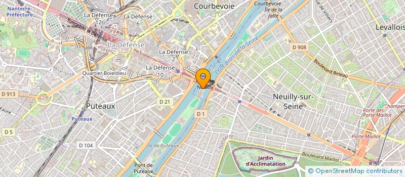 localisation de l'entreprise COMITE DEPARTEMENTAL DES HAUTS DE SEINE D'HALTEROPHILIE - MUSCULATION à NEUILLY SUR SEINE