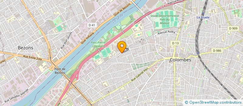 localisation de l'entreprise COMITE DEPARTEMENTAL DES HAUTS-DE-SEINE DE LA FEDERATION SPORTIVE ET GYMNIQUE DU TRAVAIL (F.S.G.T)  COLOMBES