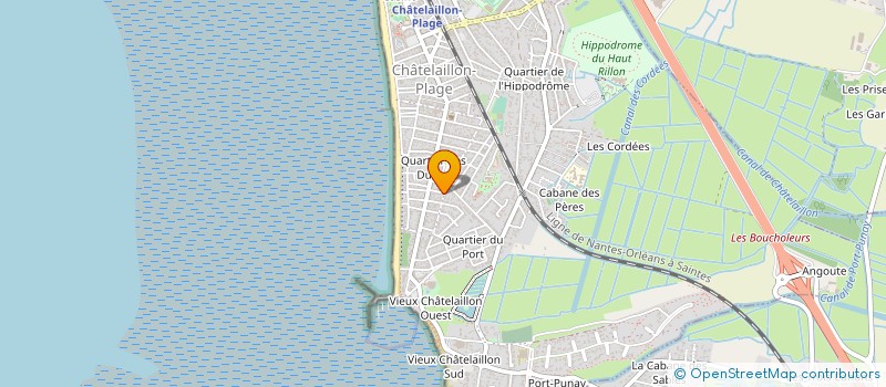 localisation de l'entreprise COMITE DEPARTEMENTAL DES MEDAILLES DE LA JEUNESSE, DES SPORTS ET DE L'ENGAGEMENT ASSOCIATIF DE CHARENTE-MARITIME (CDMJSE à CHATELAILLON-PLAGE