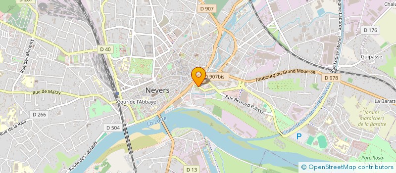 localisation de l'entreprise COMITE DEPARTEMENTAL DES MEDAILLES DE LA JEUNESSE DES SPORTS ET DE L'ENGAGEMENT ASSOCIATIF DE LA NIEVRE à NEVERS