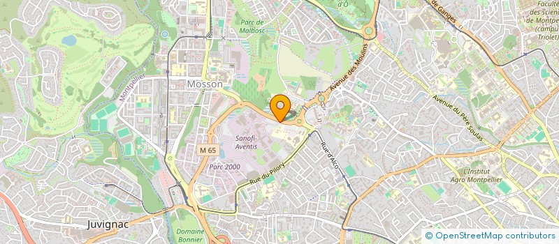 localisation de l'entreprise COMITE DEPARTEMENTAL DES OFFICES MUNICIPAUX DES SPORTS DE L'HERAULT  BEZIERS