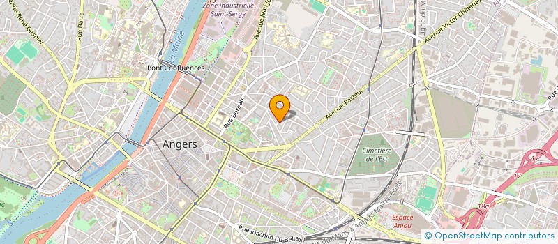 localisation de l'entreprise COMITE DEPARTEMENTAL DES OFFICES MUNICIPAUX DES SPORTS DE MAINE-ET-LOIRE à ANGERS