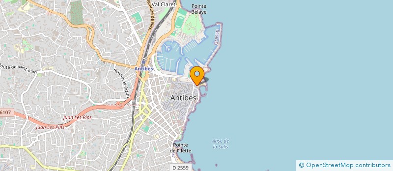 localisation de l'entreprise COMITE DEPARTEMENTAL DES PECHES MARITIMES ET DES ELEVAGES MARINS DES ALPES MARITIMES à ANTIBES