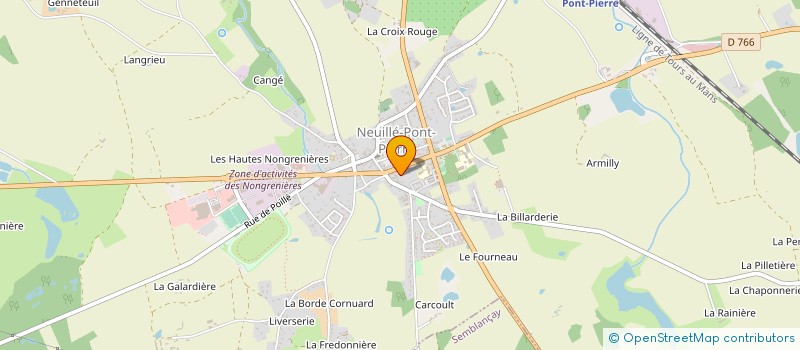 localisation de l'entreprise COMITE DEPARTEMENTAL DES SECOURISTES FRANCAIS CROIX BLANCHE 37 à NEUILLE-PONT-PIERRE
