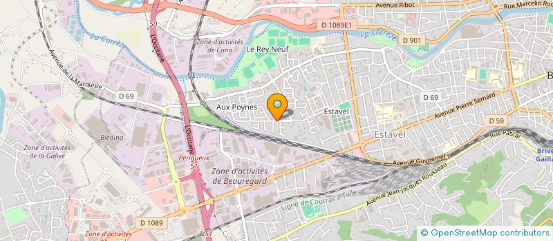 localisation de l'entreprise COMITE DEPARTEMENTAL DES SECOURISTES FRANCAIS CROIX BLANCHE DE CORREZE à BRIVE-LA-GAILLARDE