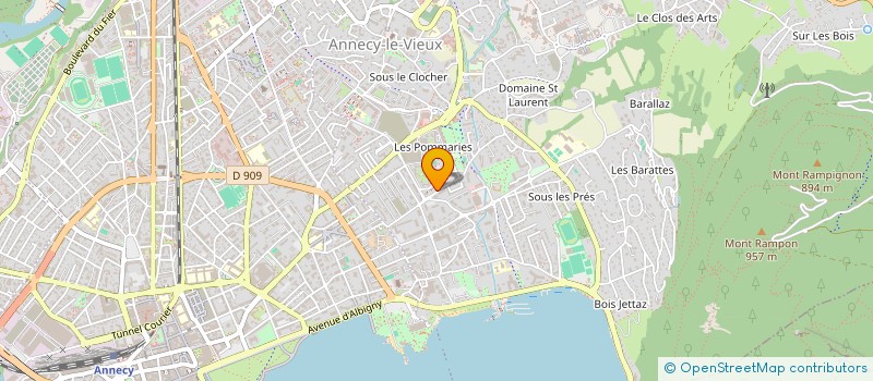 localisation de l'entreprise COMITE DEPARTEMENTAL DES SECOURISTES FRANCAIS CROIX BLANCHE DE LA HAUTE SAVOIE à ANNECY