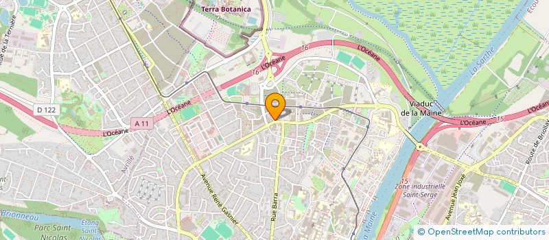 localisation de l'entreprise COMITE DEPARTEMENTAL DES SECOURISTES FRANCAIS CROIX BLANCHE DE MAINE ET LOIRE à ANGERS