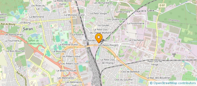 localisation de l'entreprise COMITE DEPARTEMENTAL DES SECOURISTES FRANCAIS CROIX BLANCHE DU LOIRET à SARAN