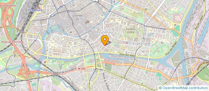 localisation de l'entreprise COMITE DEPARTEMENTAL DES SOCIETES D'AVIRON DU BAS-RHIN à STRASBOURG