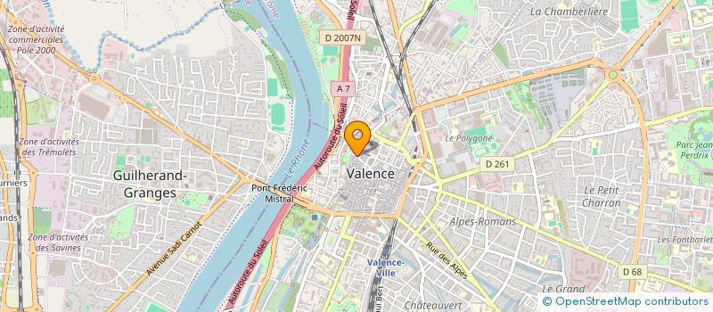 localisation de l'entreprise COMITE DEPARTEMENTAL DES SPORTS DE GLACE  VALENCE