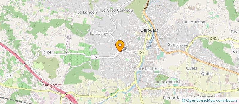 localisation de l'entreprise COMITE DEPARTEMENTAL DES SPORTS DE GLACE DU VAR à OLLIOULES