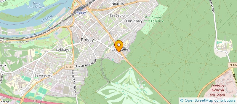 localisation de l'entreprise COMITE DEPARTEMENTAL  DES YVELINES FSCF  POISSY