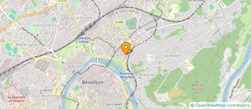 localisation de l'entreprise COMITE DEPARTEMENTAL DOUBS ECHECS  BESANCON