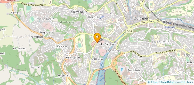 localisation de l'entreprise COMITE DEPARTEMENTAL DU FINISTERE DE BOX à QUIMPER