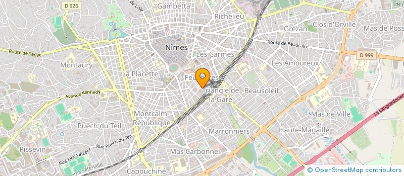 localisation de l'entreprise COMITE DEPARTEMENTAL DU GARD DE CANOE-KAYAK ET SPORTS DE PAGAIE  NIMES