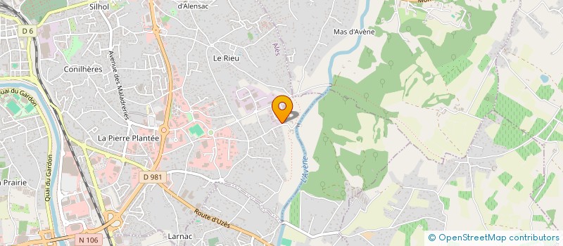 localisation de l'entreprise COMITE DEPARTEMENTAL DU GARD DE LA FEDERATION FRANCAISE DE SAUVETAGE ET DE SECOURISME  ALES