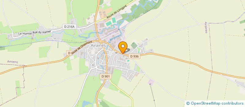 localisation de l'entreprise COMITE DEPARTEMENTAL DU JEU D'ECHECS DE LA SOMME  AIRAINES