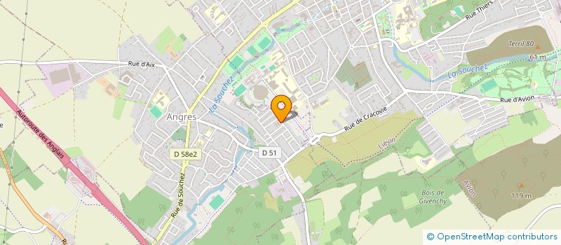 localisation de l'entreprise COMITE DEPARTEMENTAL DU PAS DE CALAIS D'HALTEROPHILIE MUSCULATION  à ANGRES