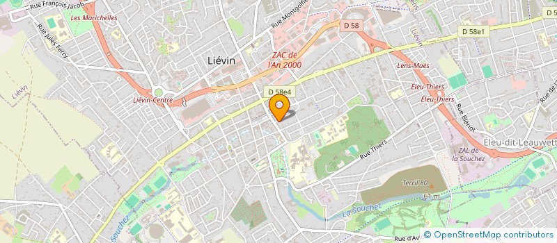 localisation de l'entreprise COMITE DEPARTEMENTAL DU PAS DE CALAIS DE LA FEDERATION NATIONALE DES ANCIENS COMBATTANTS EN ALGERIE MAROC ET TUNISIE. à LIEVIN